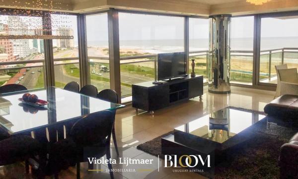 Departamento 3 suites y dependencia, Primera línea, vista al mar Imperiale II, Playa Brava